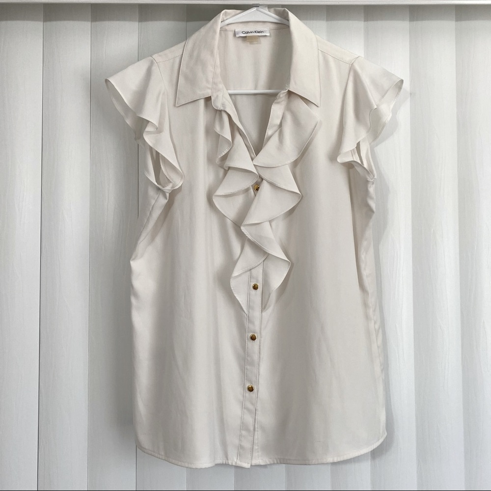 Calvin Klein Ivory Blouse